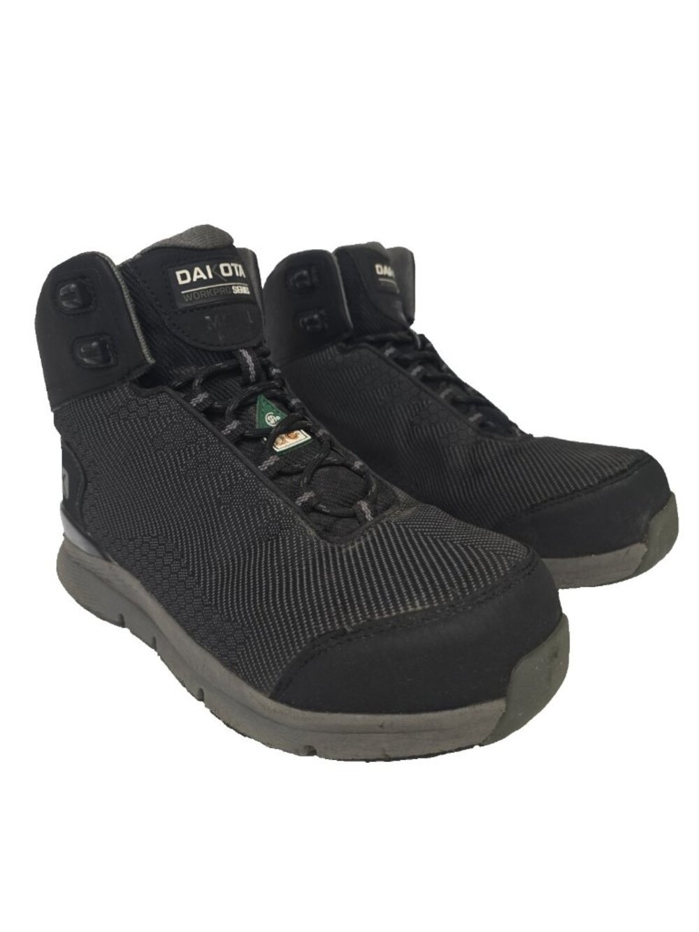 DAKOTA Men's 2411 Mid-Cut FreshTech Comp Toe Comp Plate Work Boots Black 8.5M